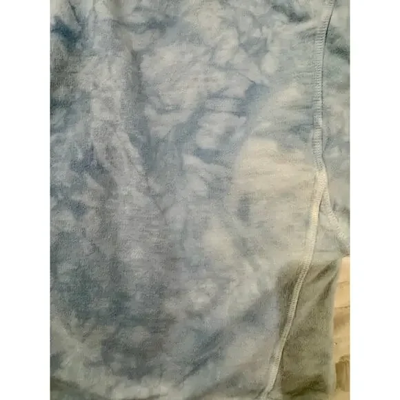 Lulus Ice Wash Tie Dye Crewneck Sweatshirt Blue Women’s Large Cloudcore Coastal - Picture 14 of 14